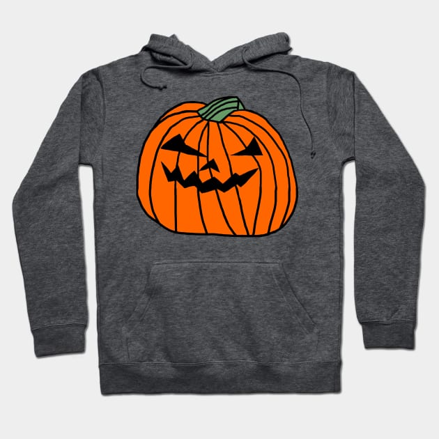 Big Halloween Horror Pumpkin Hoodie by ellenhenryart